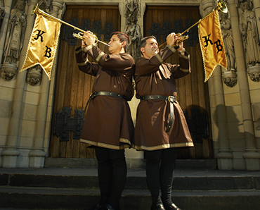 Brown Tunic with Ornate Gold Trim